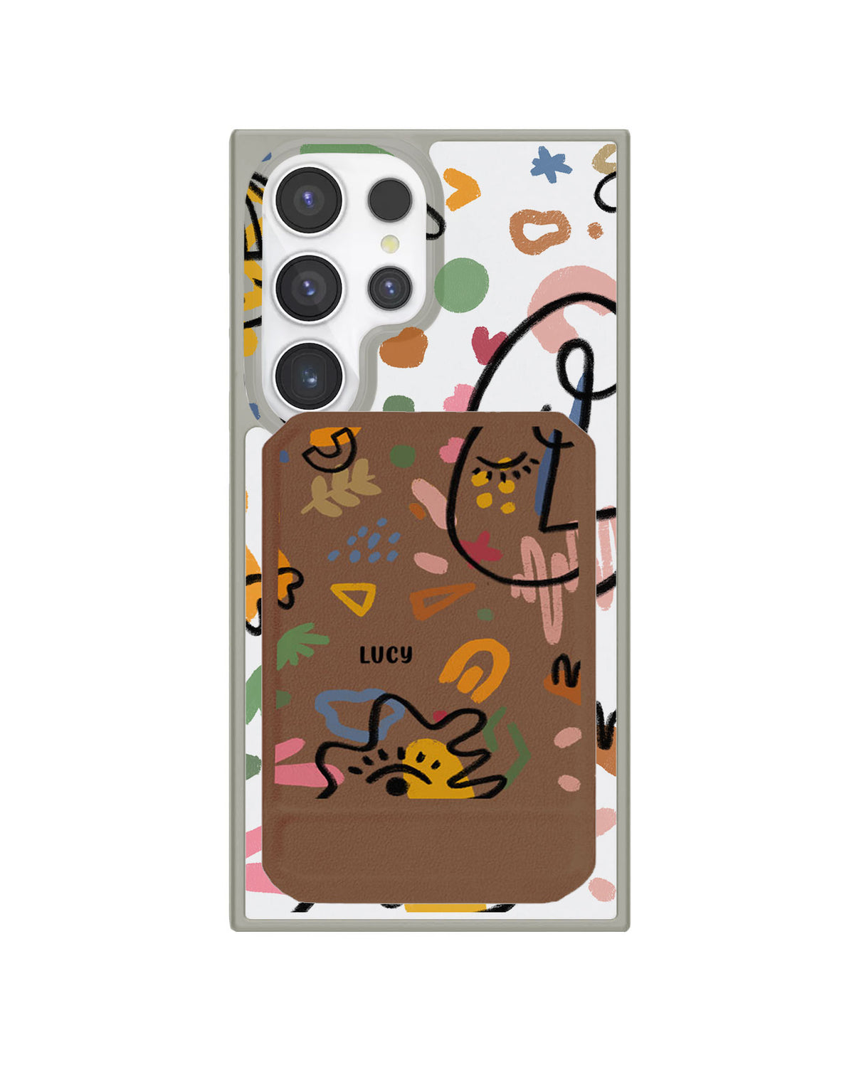Android Magnetic Multifold Wallet - Abstract 5.0