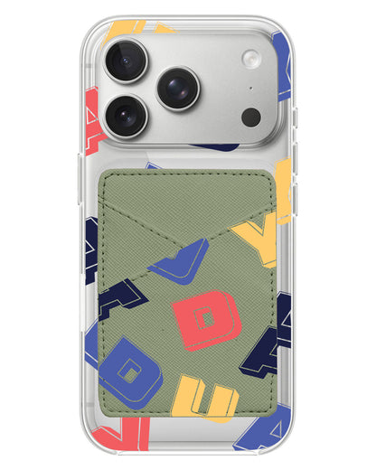 iPhone Phone Wallet Case - Cool Monogram