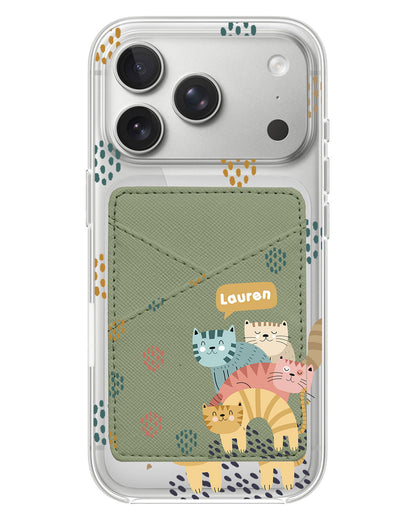 iPhone Phone Wallet Case - Rainbow Meow 2