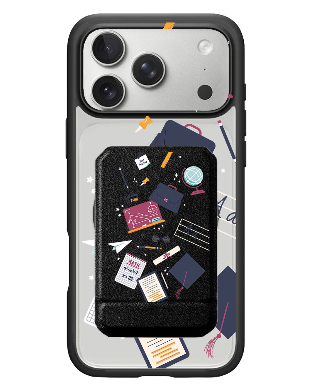 iPhone Magnetic Multifold Wallet - Teacher