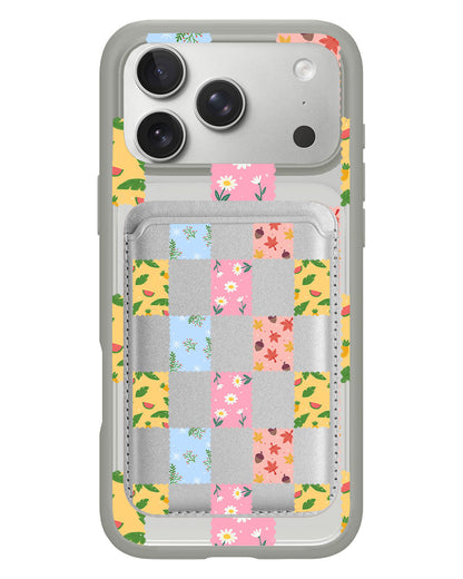 iPhone Magnetic Wallet Case - Four Seasons Stamps