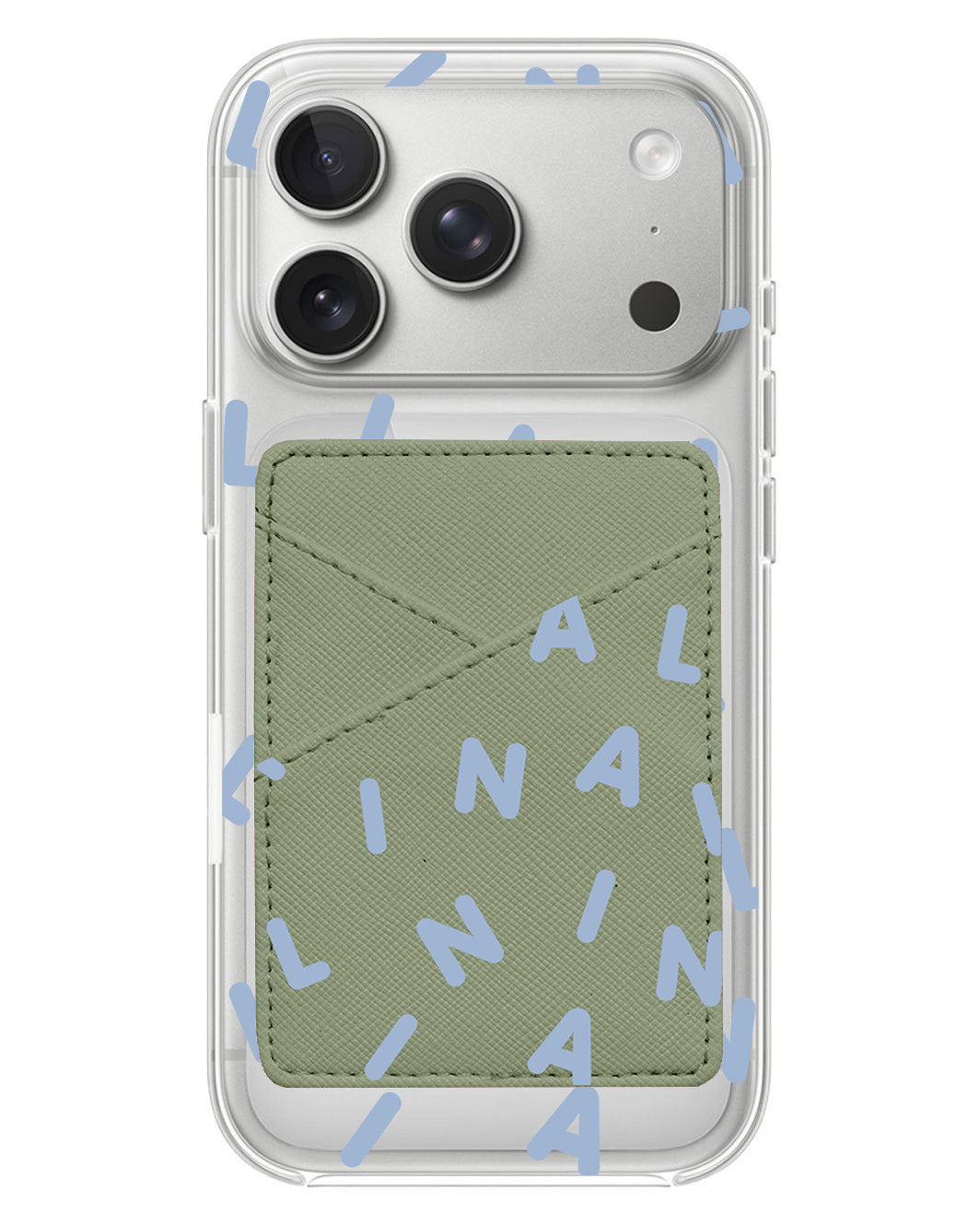 iPhone Phone Wallet Case - Monogram 2.0 Blue