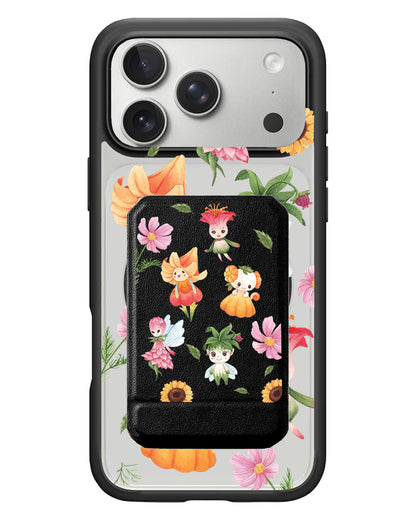 iPhone Magnetic Multifold Wallet - Magical Garden