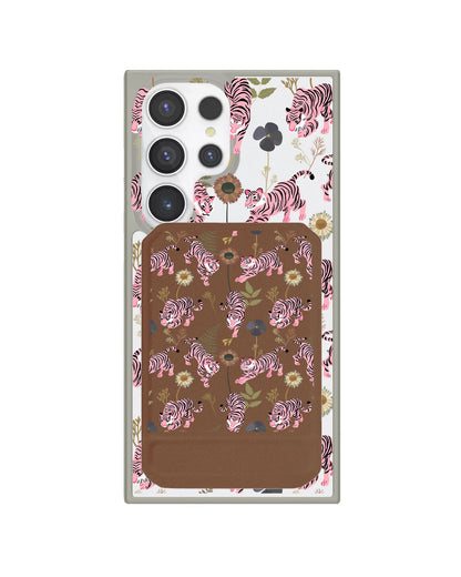 Android Magnetic Multifold Wallet - Tigre Rosa