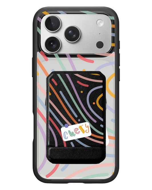 iPhone Magnetic Multifold Wallet - Doodle 2.0 Monogram