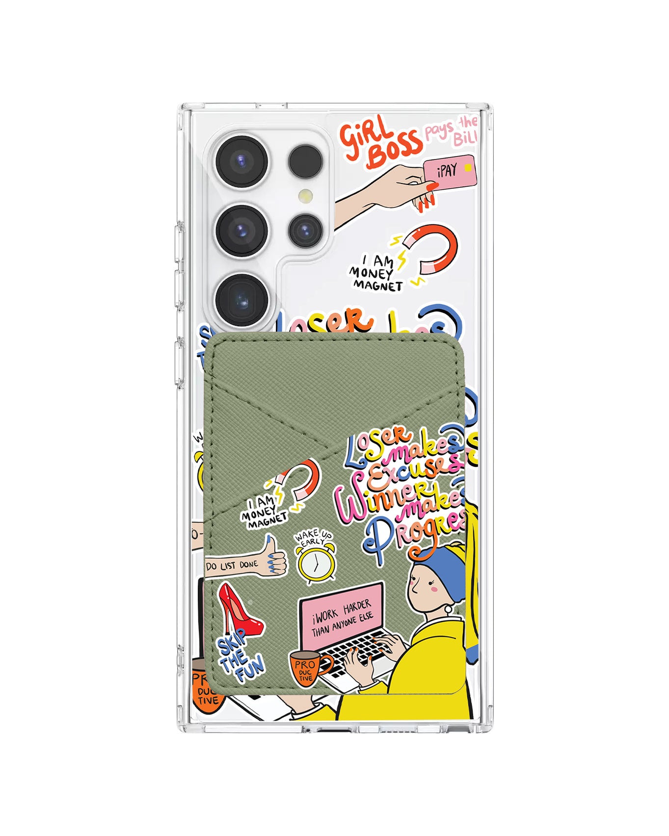 Android Phone Wallet Case - Ambitch
