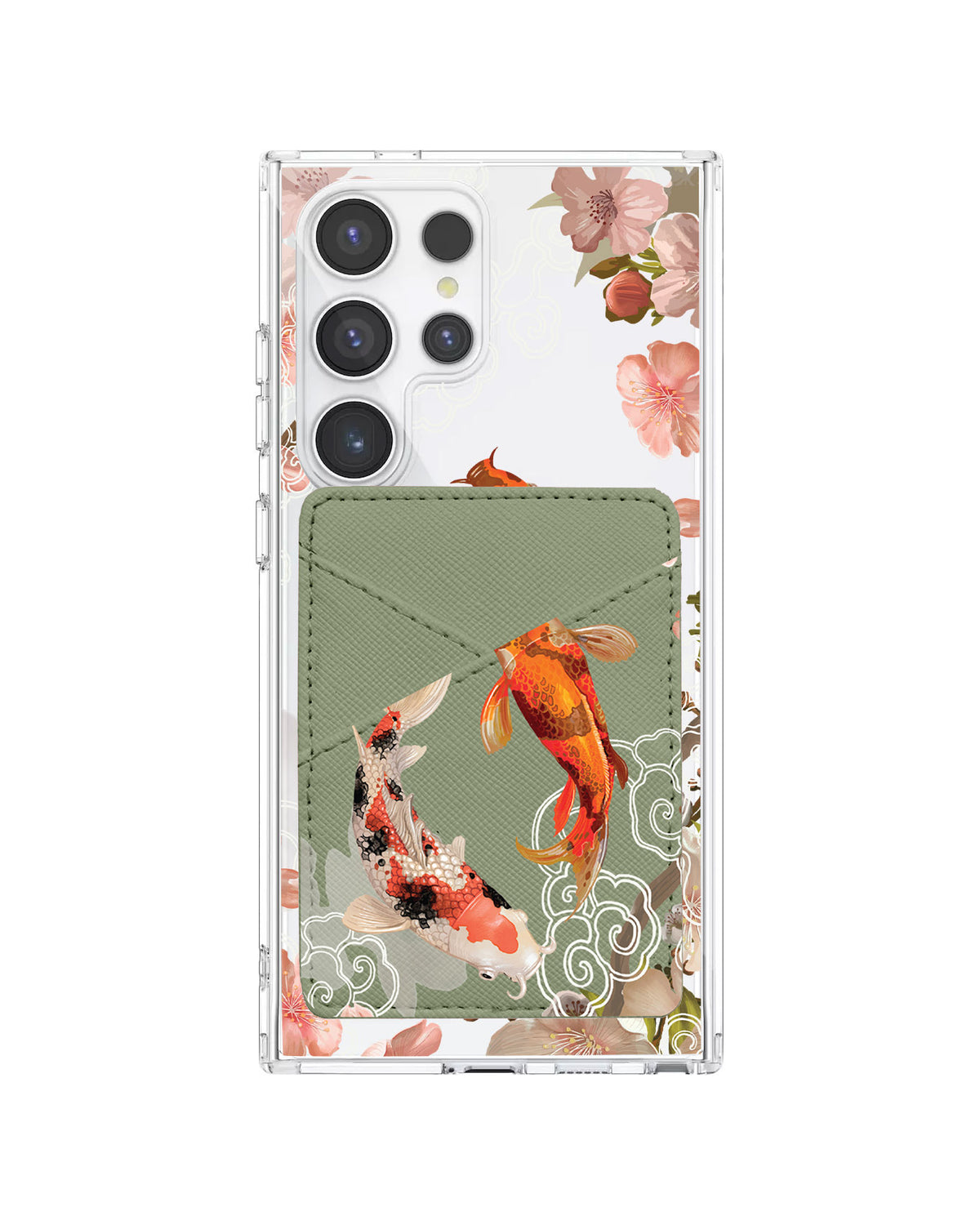 Android Phone Wallet Case - Oil Painting Koi
