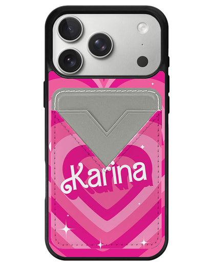 iPhone Avant Wallet Case - Barbie Love Pattern