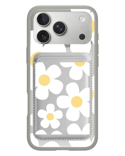 iPhone Magnetic Wallet Case - Daisy 1.0