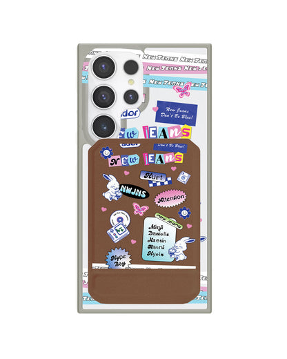 Android Magnetic Multifold Wallet - New Jeans Sticker