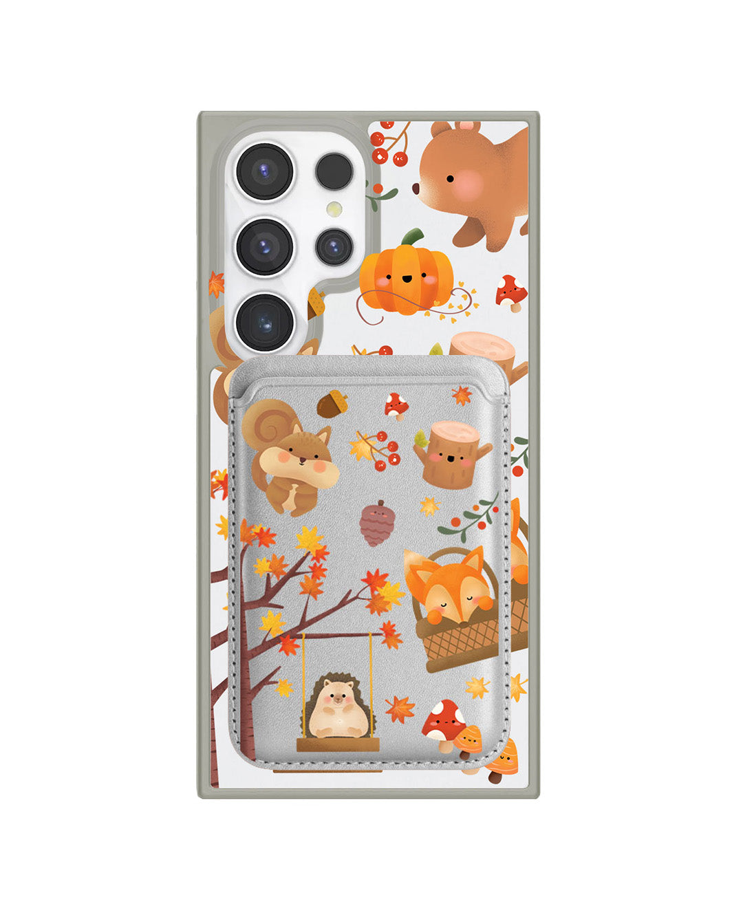 Android Magnetic Wallet Case - Autumn