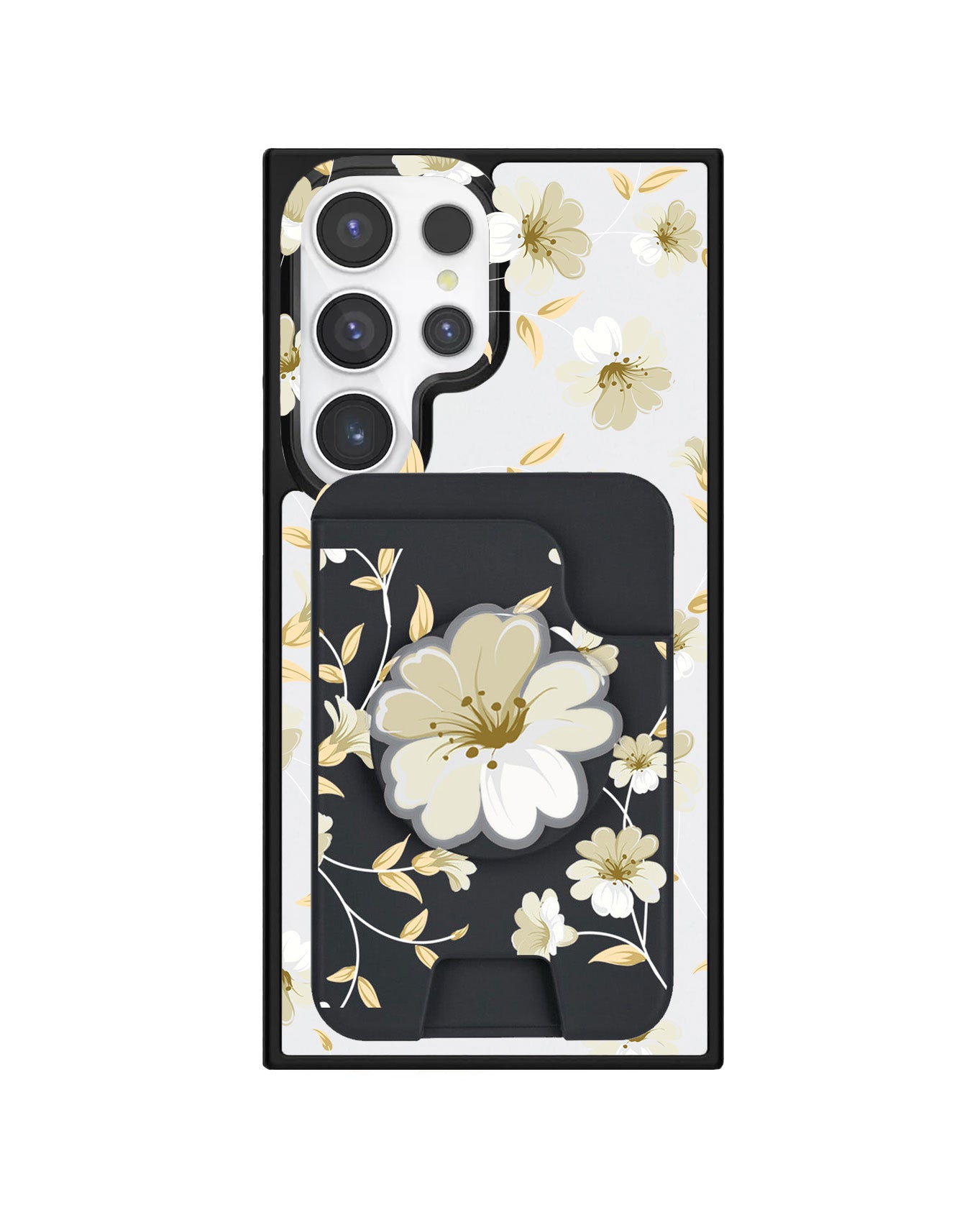 Android Magpop Wallet - White Magnolia