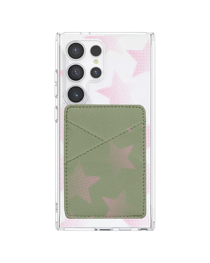 Android Phone Wallet Case - Pink Star