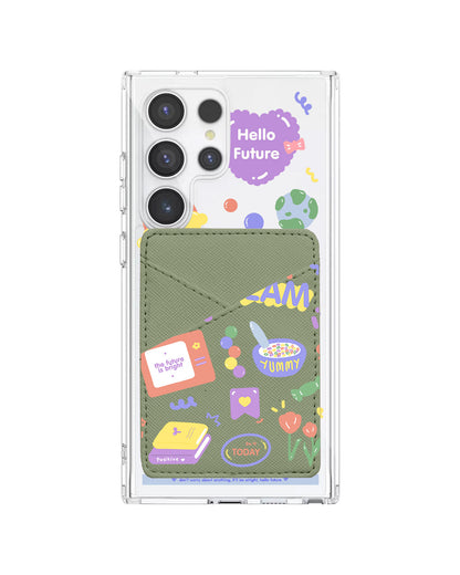 Android Phone Wallet Case - Hello Future