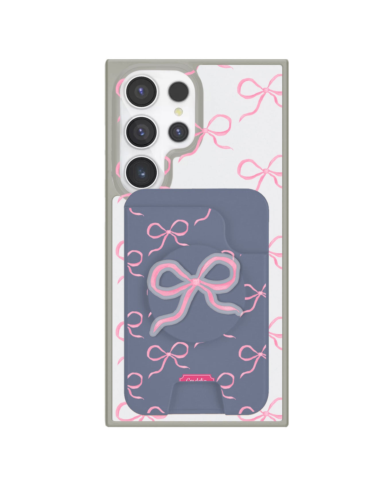 Android Magpop Wallet - Coquette Pink Bow