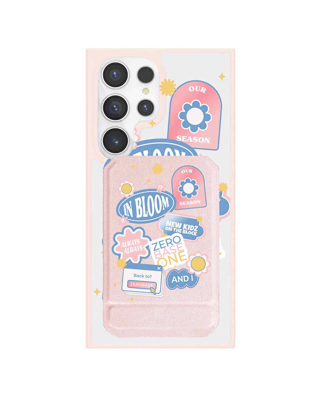Android Magnetic Multifold Wallet - Zerobaseone Song Sticker Pack