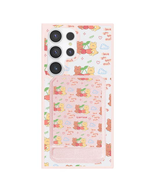 Android Magnetic Multifold Wallet - Cherry Bear