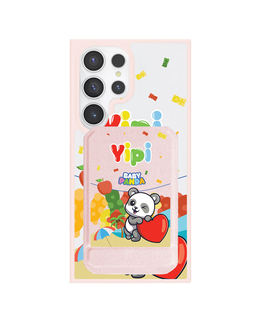 Android Magnetic Multifold Wallet - Yipi Baby Panda
