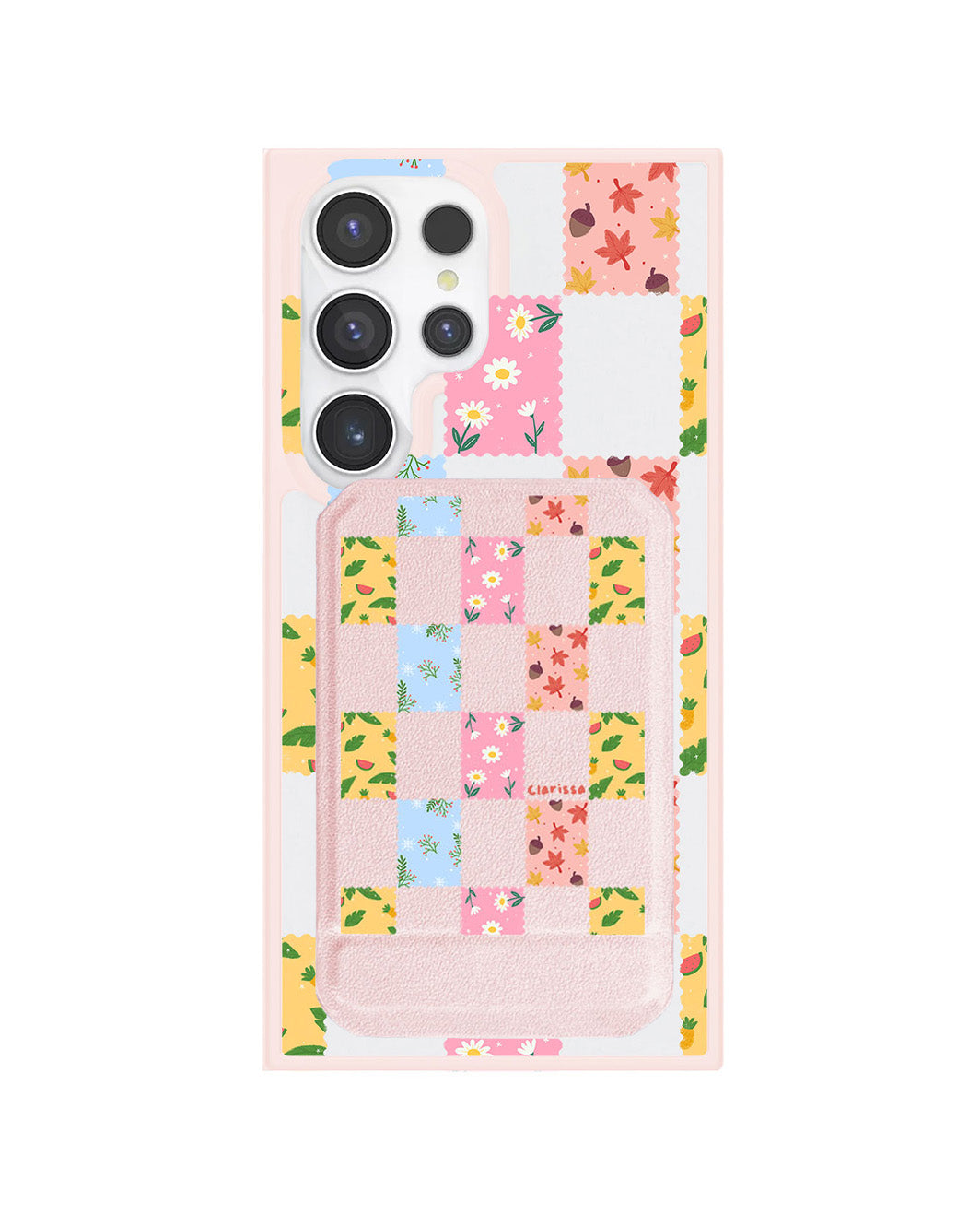 Android Magnetic Multifold Wallet - Four Seasons Stamps
