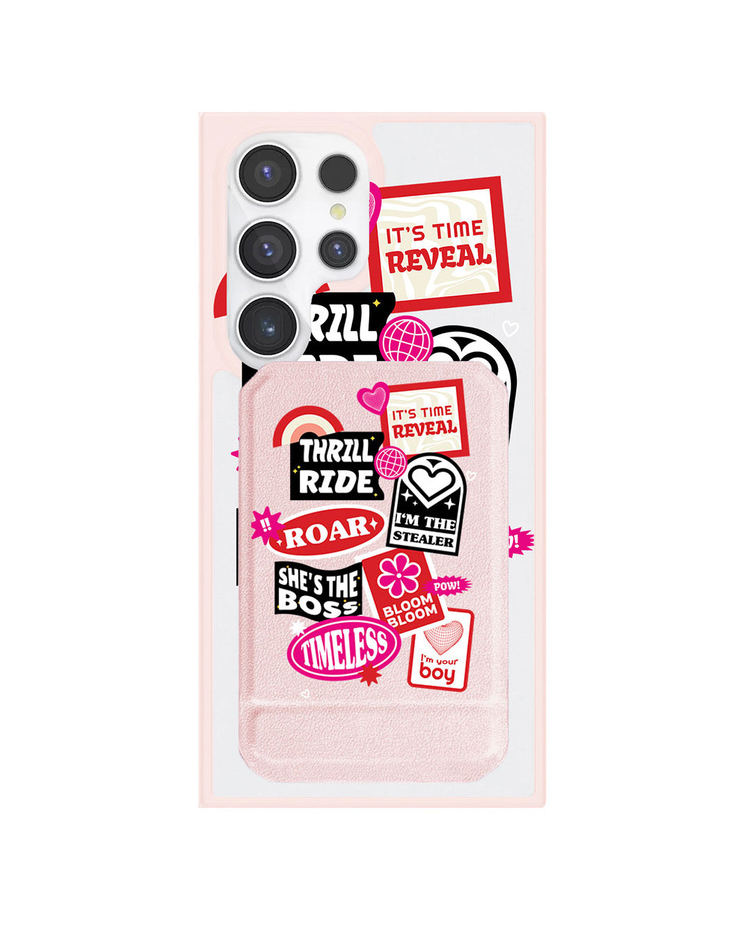 Android Magnetic Multifold Wallet - The Boyz Song Sticker Pack