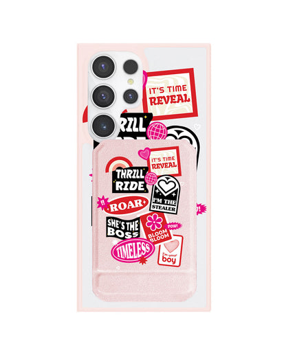 Android Magnetic Multifold Wallet - The Boyz Song Sticker Pack