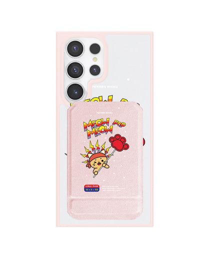 Android Magnetic Multifold Wallet - Meow Pop 1.0