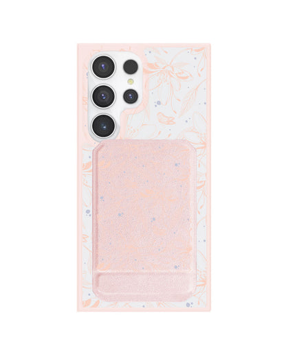 Android Magnetic Multifold Wallet - Sketchy Flower & Butterfly 1.0