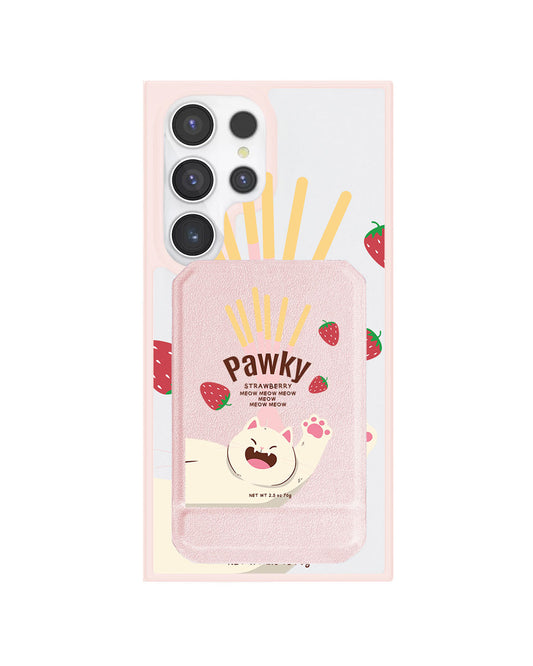 Android Magnetic Multifold Wallet - Pawky Cat