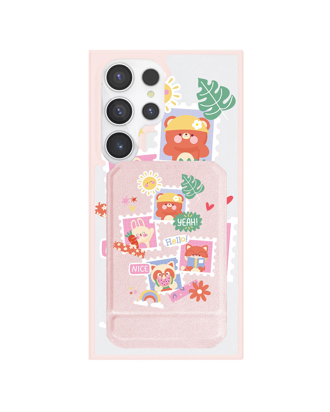 Android Magnetic Multifold Wallet - Animal Squad
