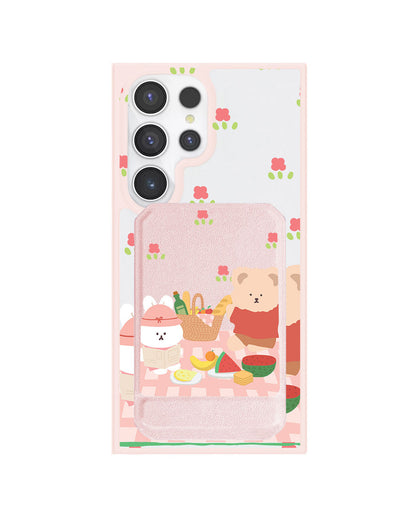Android Magnetic Multifold Wallet - Picnic Pink
