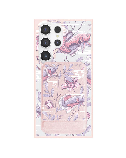 Android Magnetic Multifold Wallet - Fish & Floral 1.0