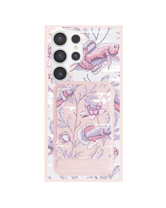 Android Magnetic Multifold Wallet - Fish & Floral 1.0