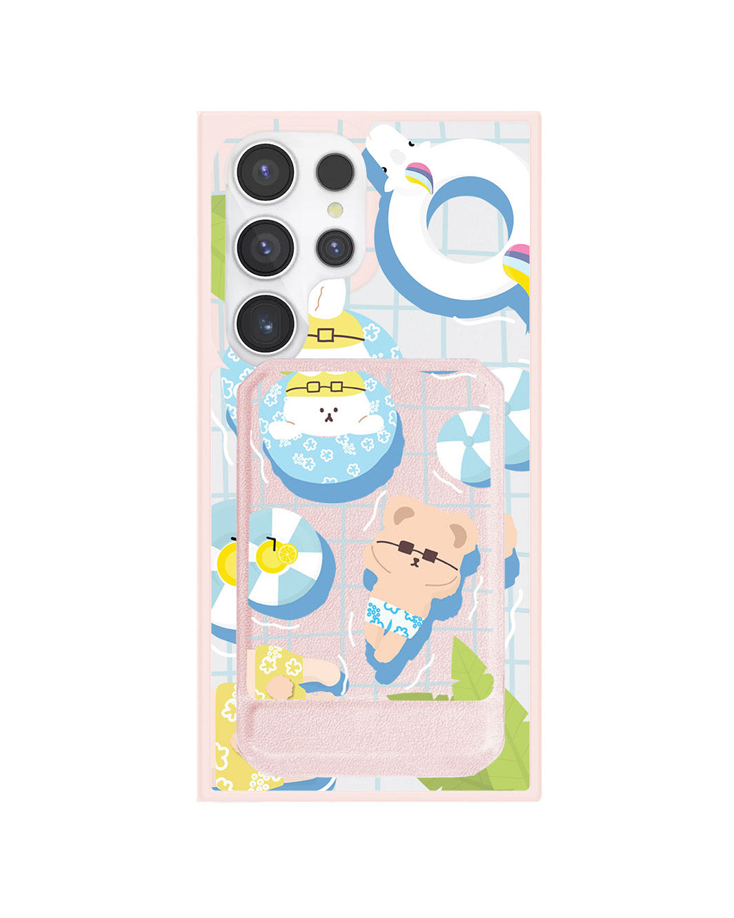 Android Magnetic Multifold Wallet - Pool Party Blue