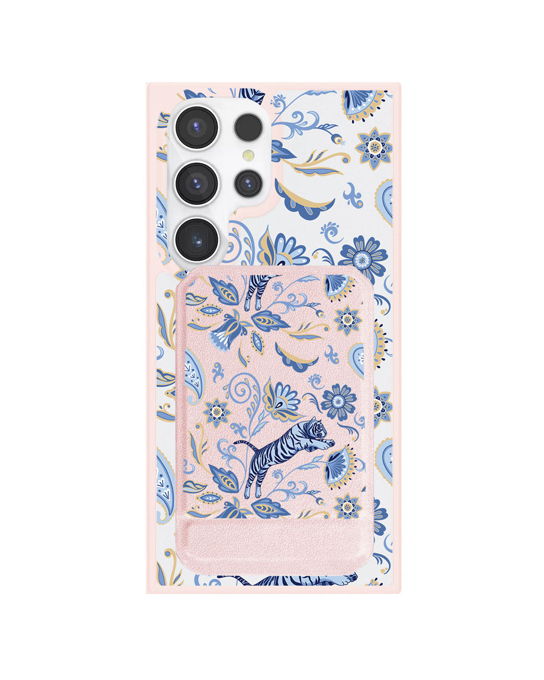 Android Magnetic Multifold Wallet - Tiger & Floral 1.0