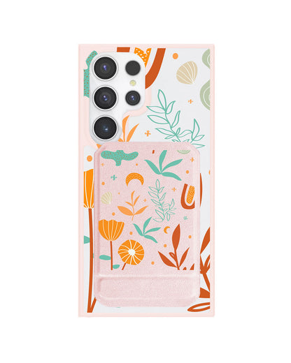 Android Magnetic Multifold Wallet - Autumn Botanical