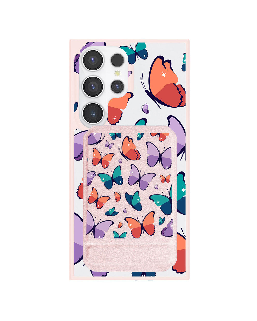 Android Magnetic Multifold Wallet - Butterfly