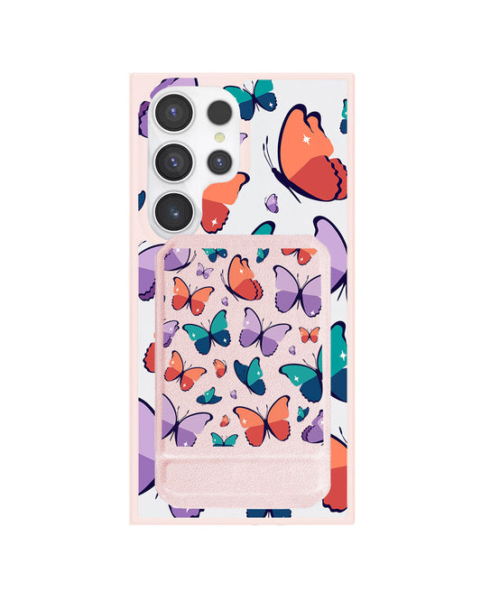Android Magnetic Multifold Wallet - Butterfly