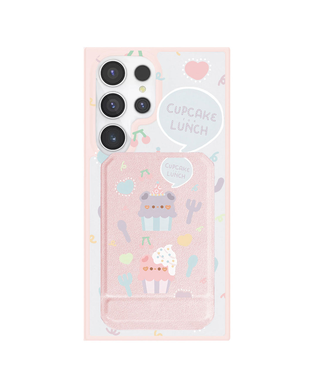 Android Magnetic Multifold Wallet - Cupcake