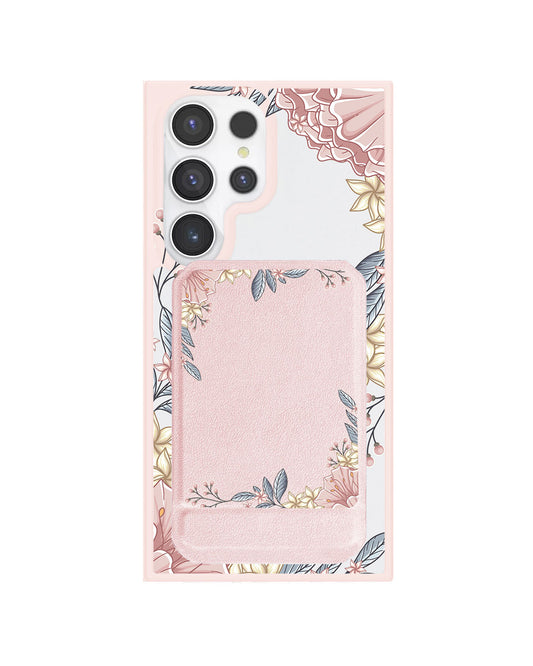 Android Magnetic Multifold Wallet - Pink Florals