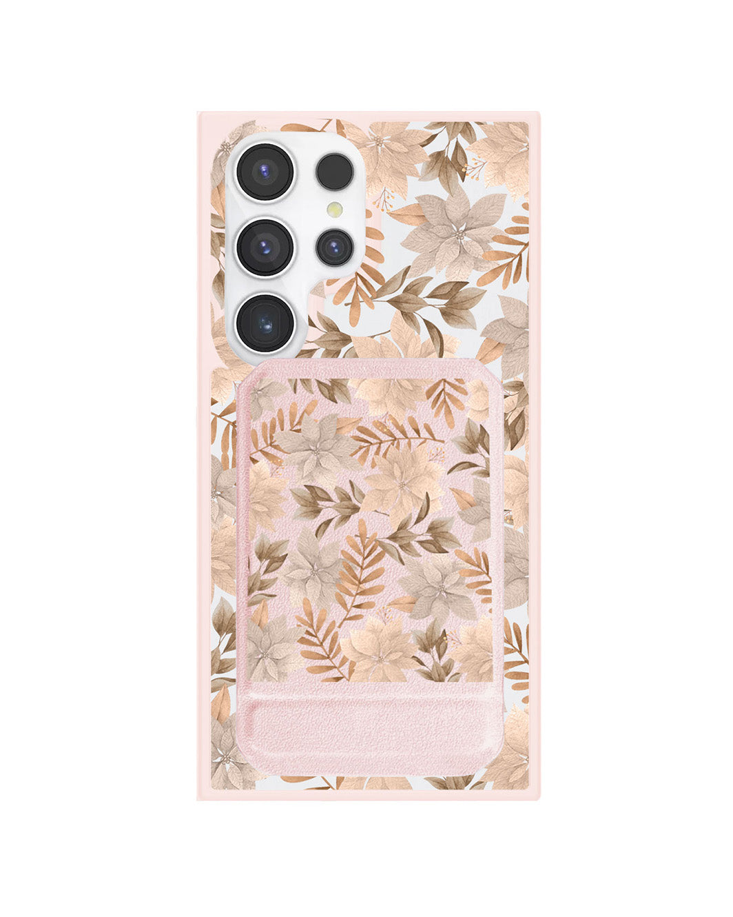 Android Magnetic Multifold Wallet - Rustic Lily
