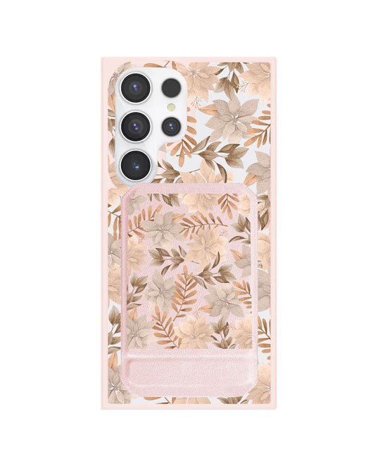 Android Magnetic Multifold Wallet - Rustic Lily