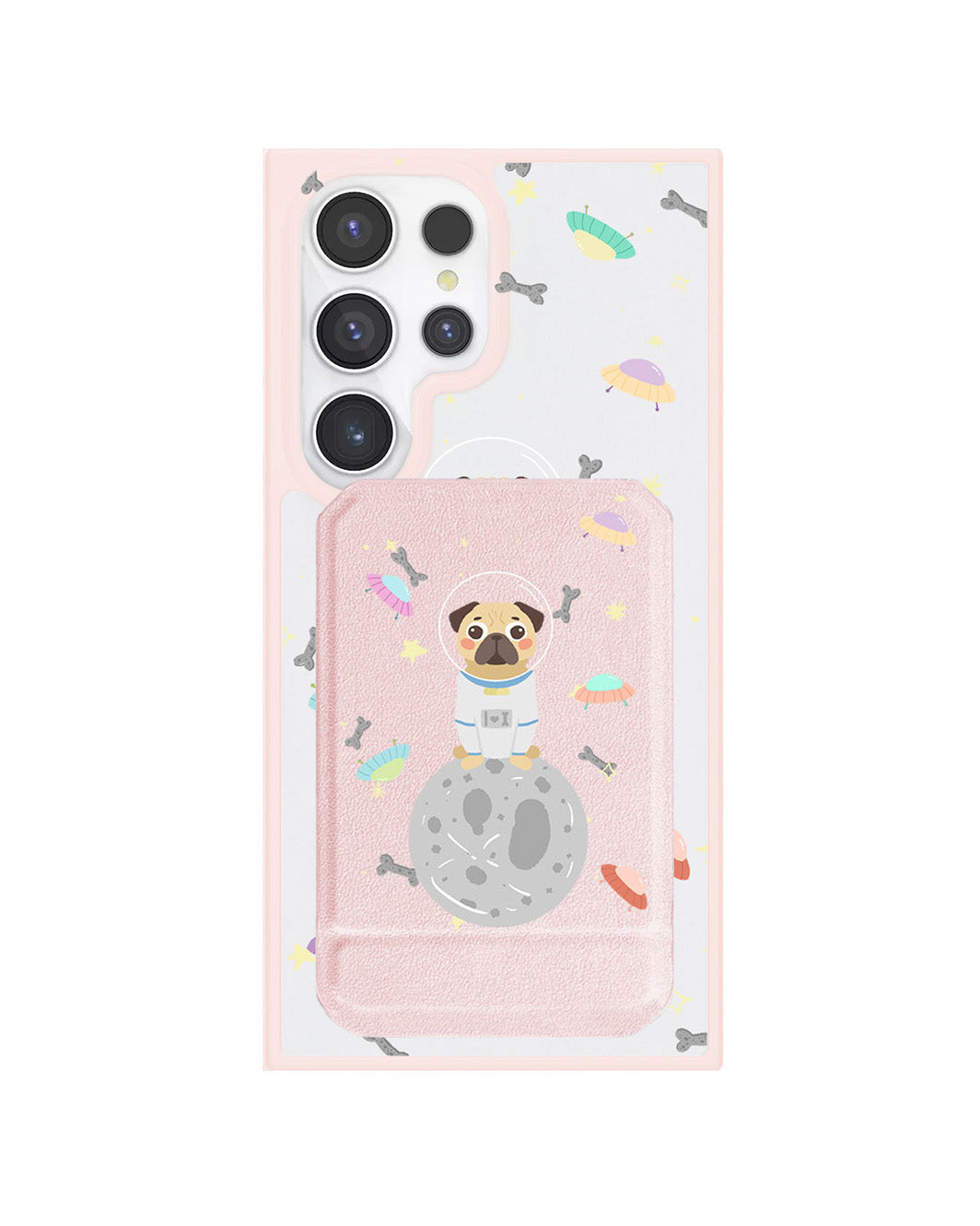 Android Magnetic Multifold Wallet - Pugstronaut