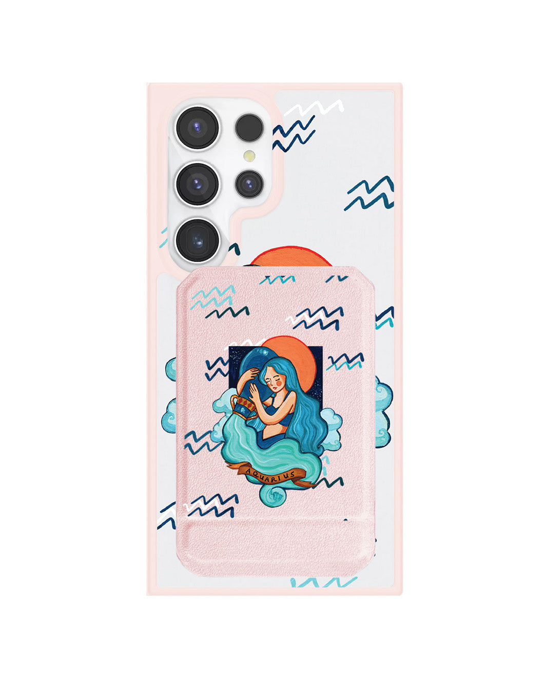 Android Magnetic Multifold Wallet - Aquarius