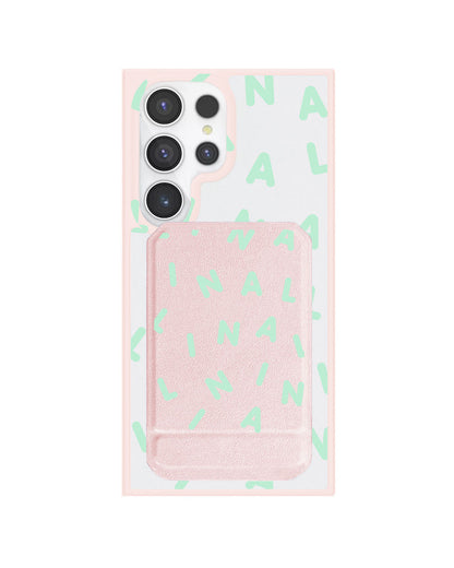 Android Magnetic Multifold Wallet - CUSTOM MONOGRAM 2.0 Tosca