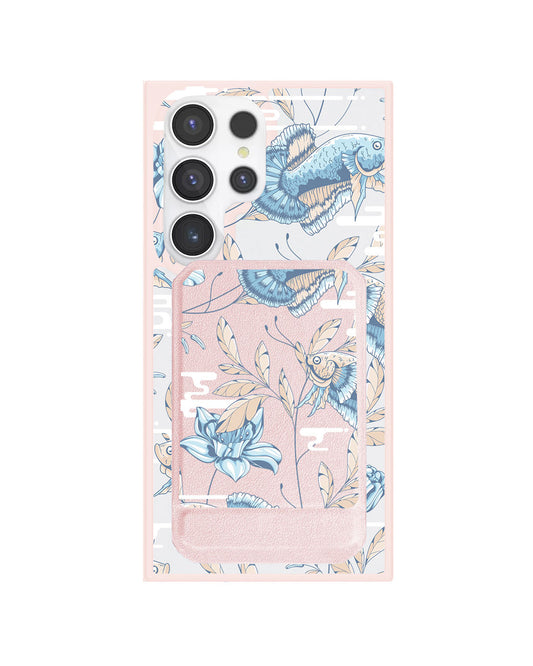 Android Magnetic Multifold Wallet - Fish & Floral 4.0