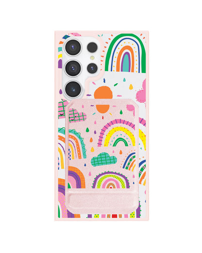 Android Magnetic Multifold Wallet - Rainbow