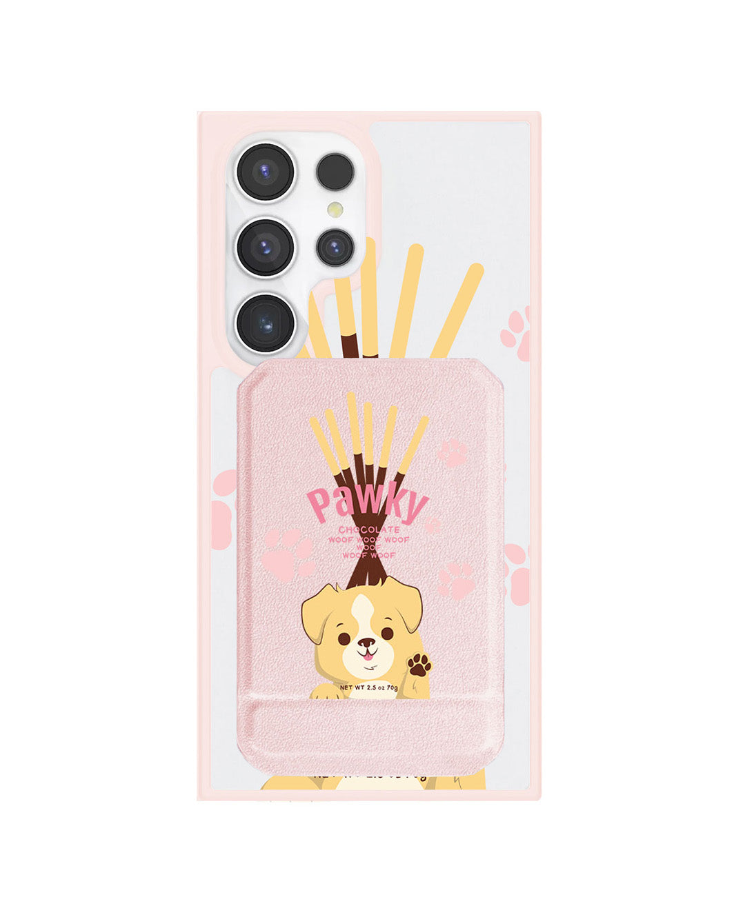 Android Magnetic Multifold Wallet - Pawky Dog