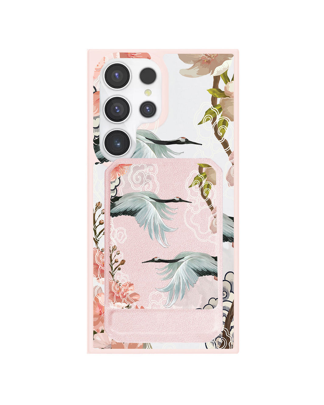 Android Magnetic Multifold Wallet - Oil Painting Birds