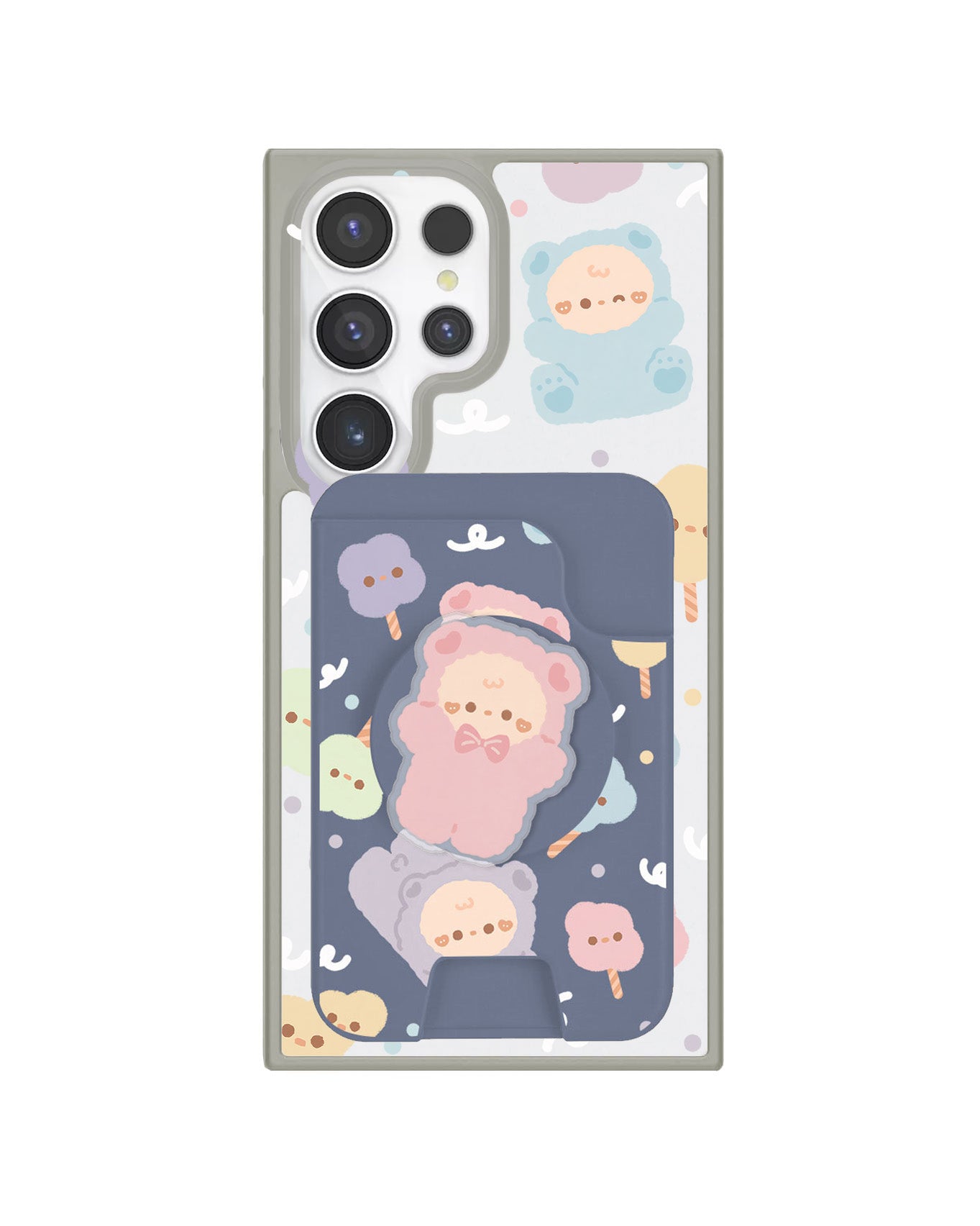 Android Magpop Wallet - Cotton Teddy