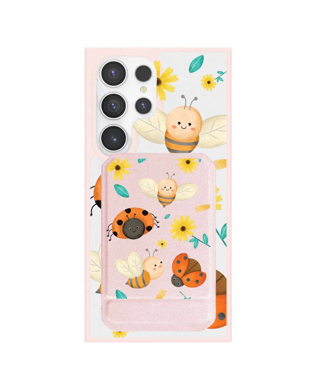 Android Magnetic Multifold Wallet - Lady Bug & Bee
